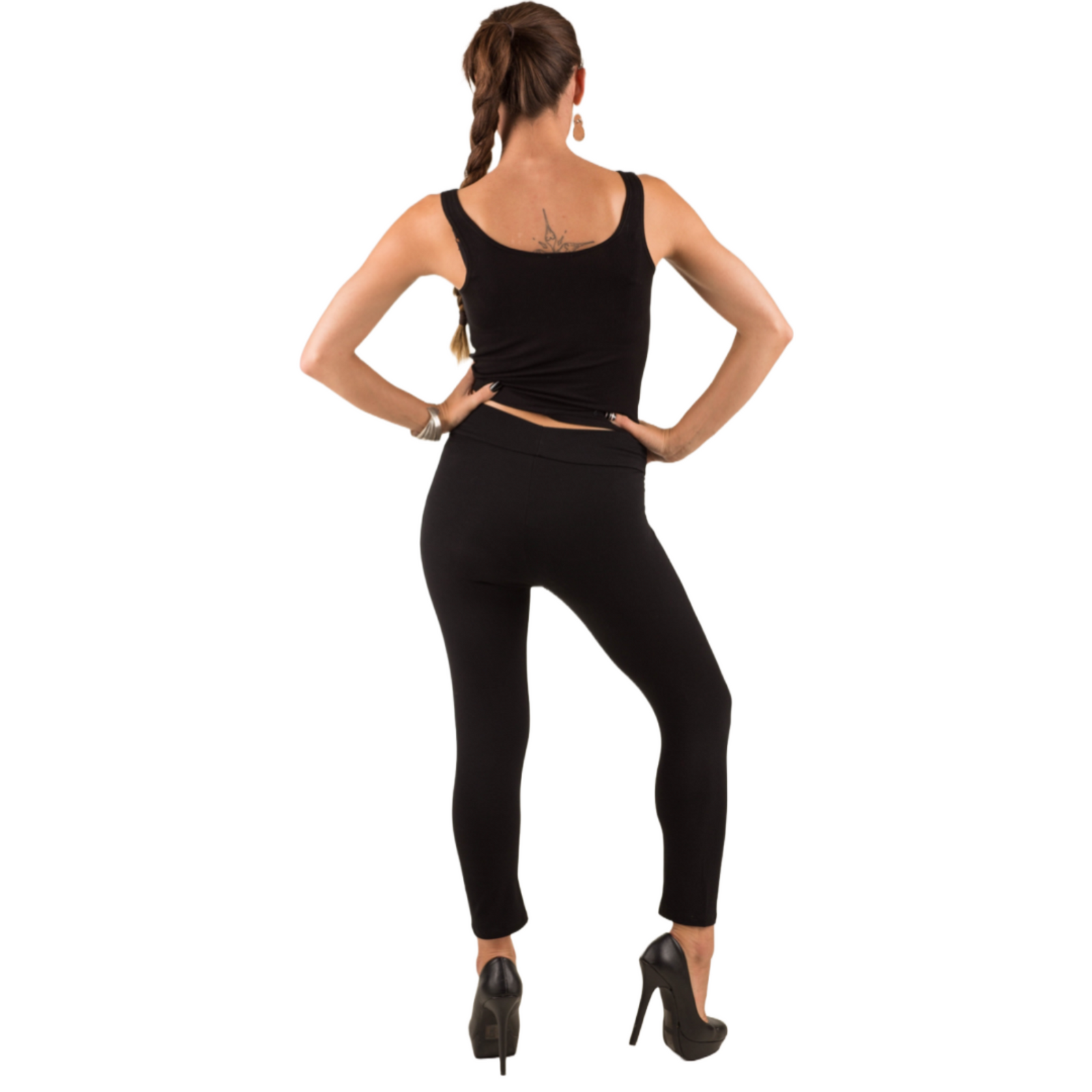 Classic Colors Capri Length Stretchy Rayon Leggings