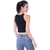 Classic Colors High-Neck Stretchy Rayon Crop Top
