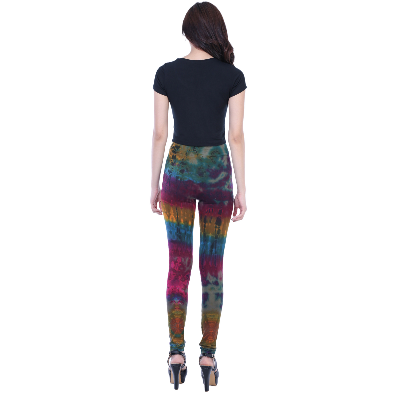 Full Tie-Dye Long Length Rayon Leggings