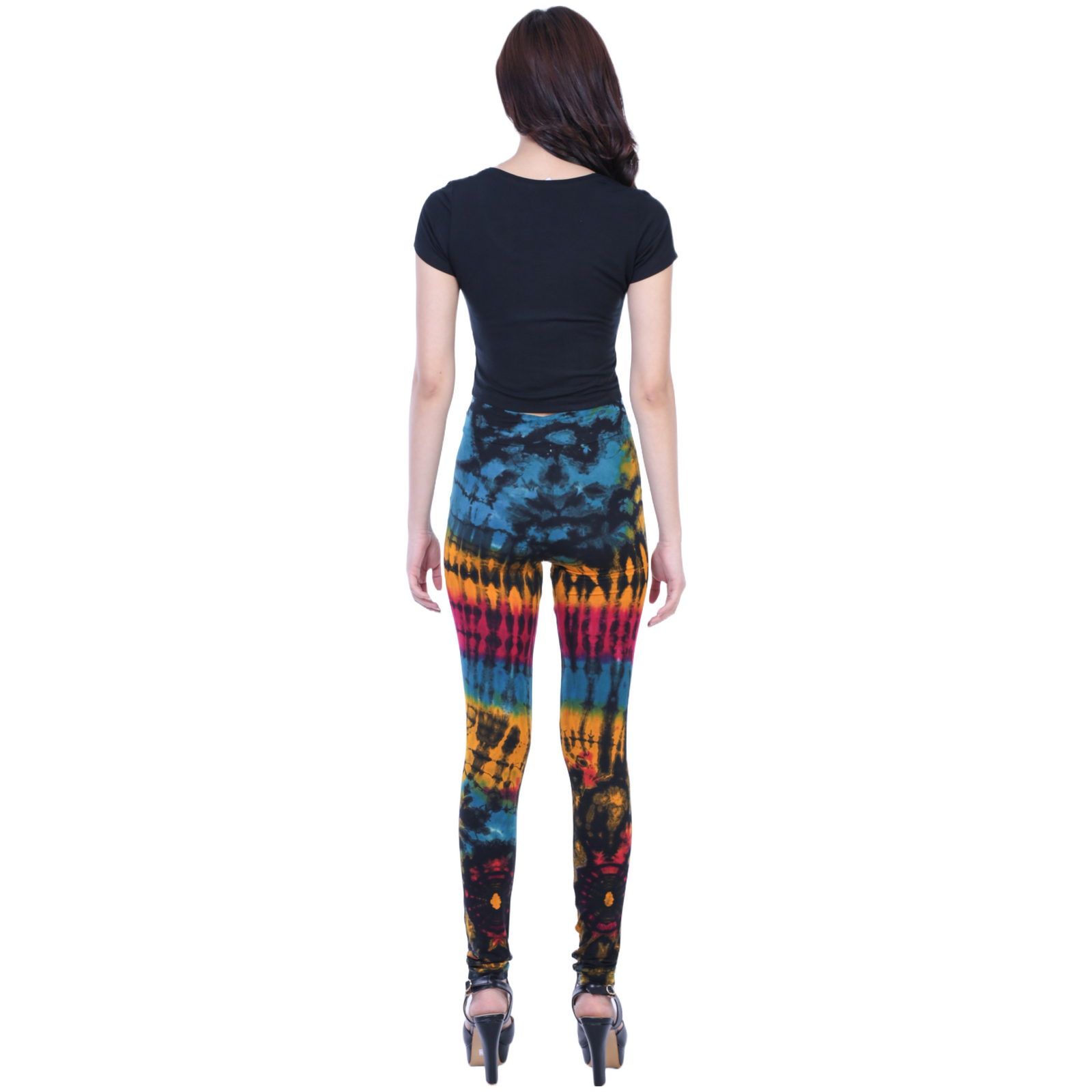 Full Tie-Dye Long Length Rayon Leggings