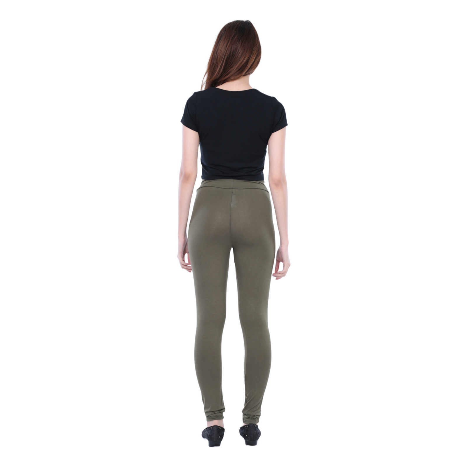 Classic Colors Long Length Stretchy Rayon Leggings
