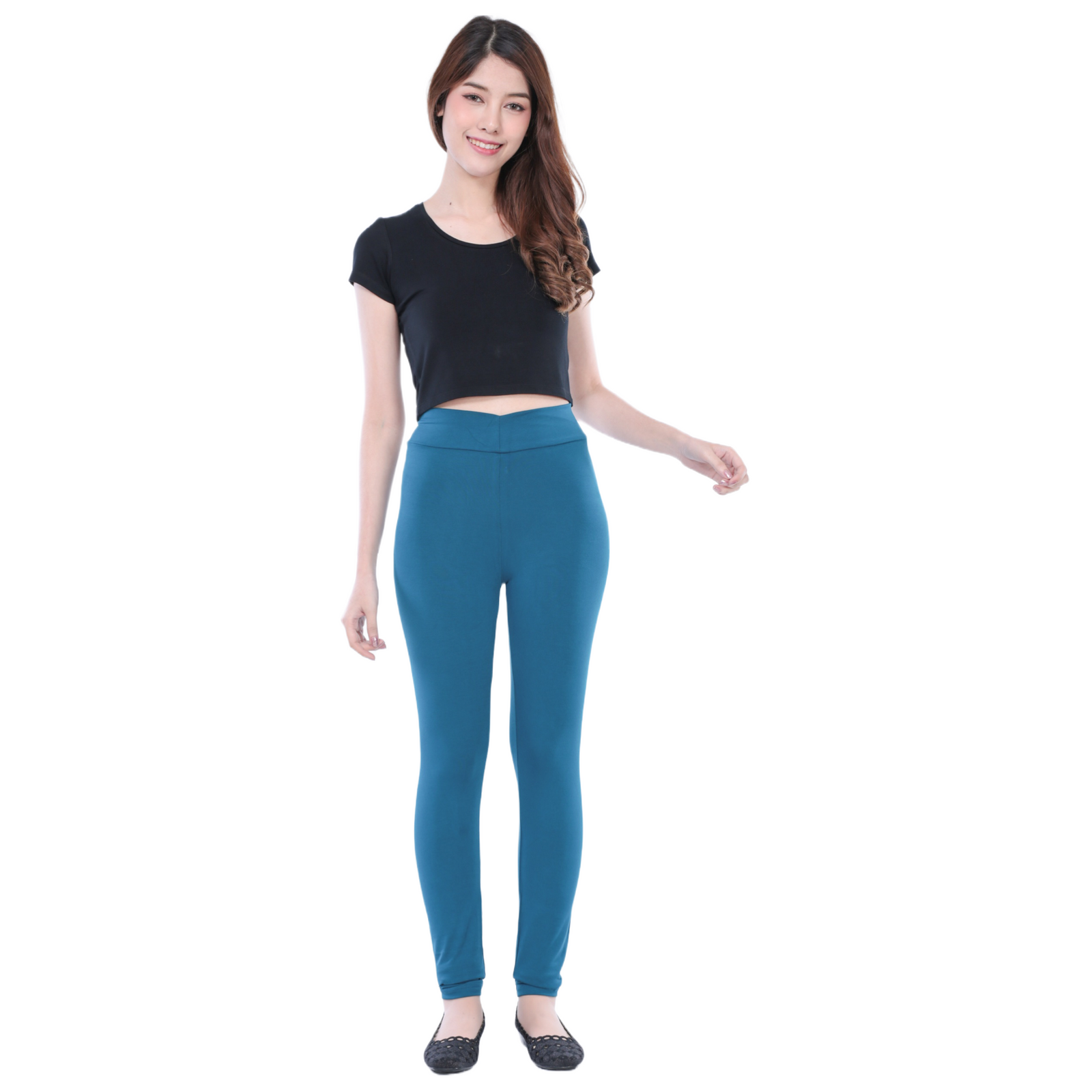 Classic Colors Long Length Stretchy Rayon Leggings