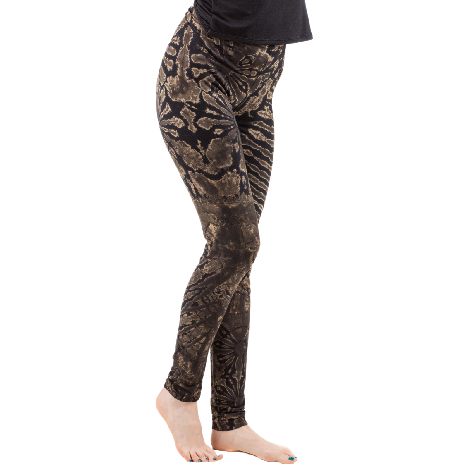 Full Tie-Dye Long Length Rayon Leggings