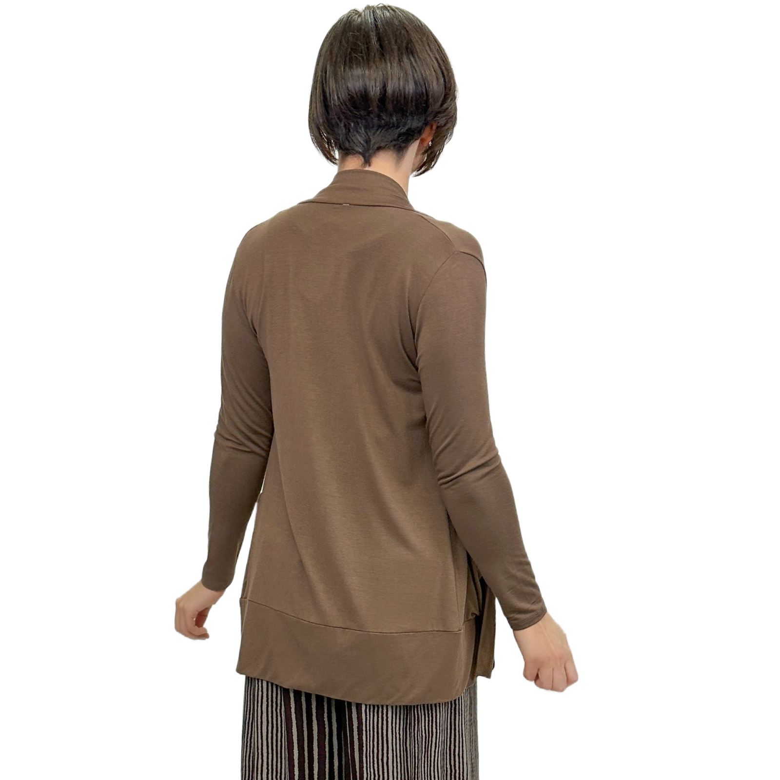 The Pocket Cardigan | Lightweight Open Front Stretchy Rayon Cardigan