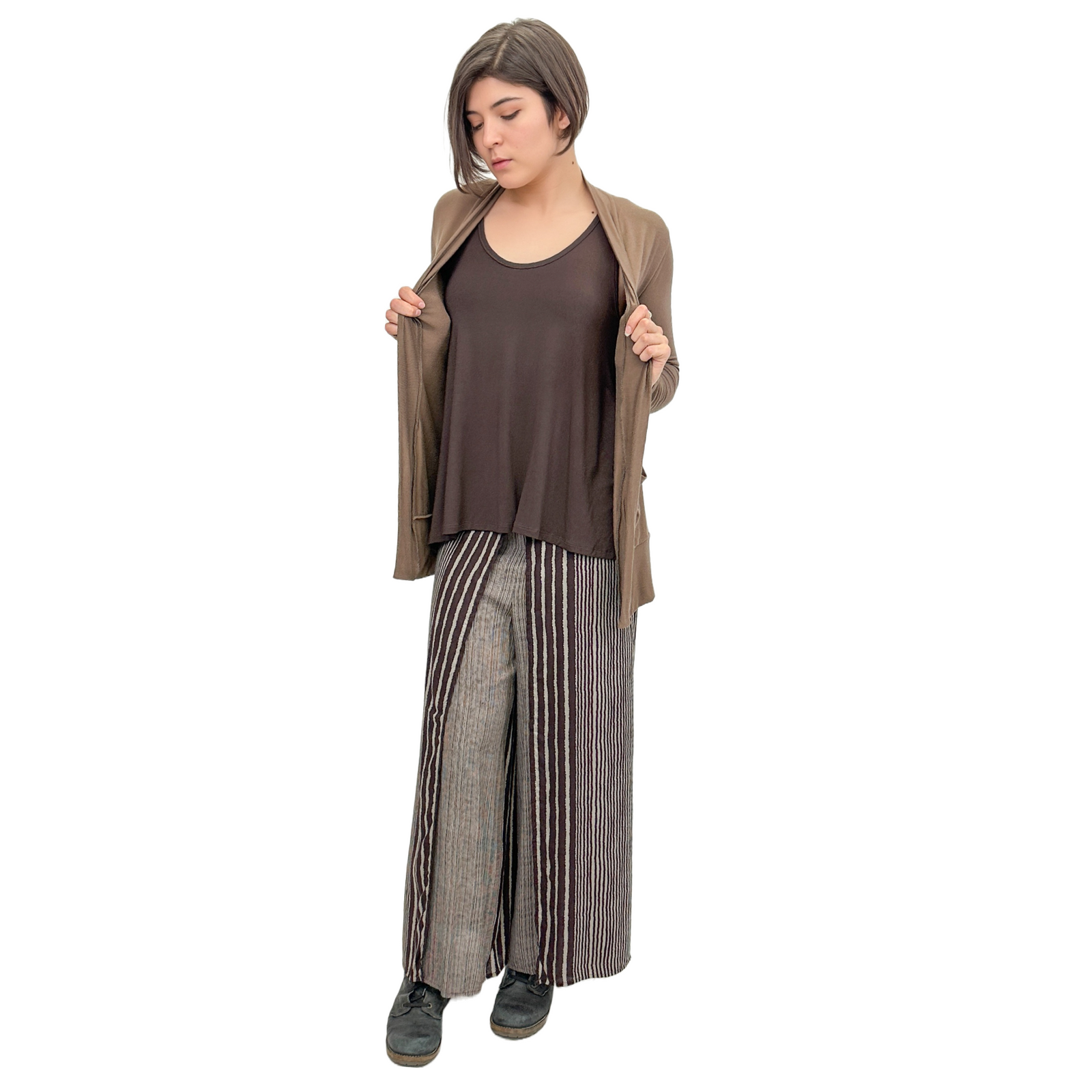 The Pocket Cardigan | Lightweight Open Front Stretchy Rayon Cardigan