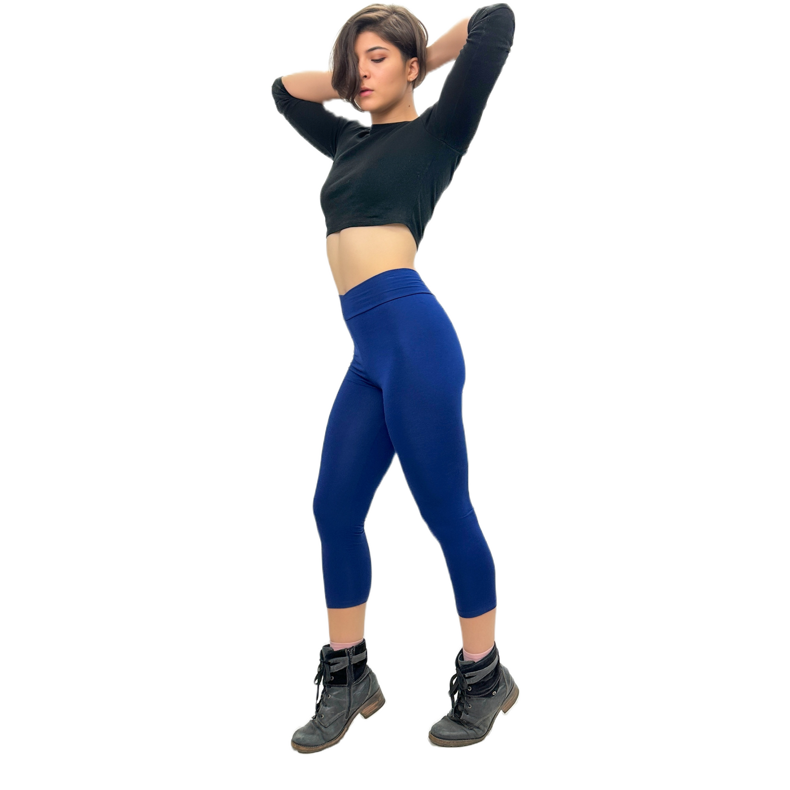 Classic Colors Capri Length Stretchy Rayon Leggings