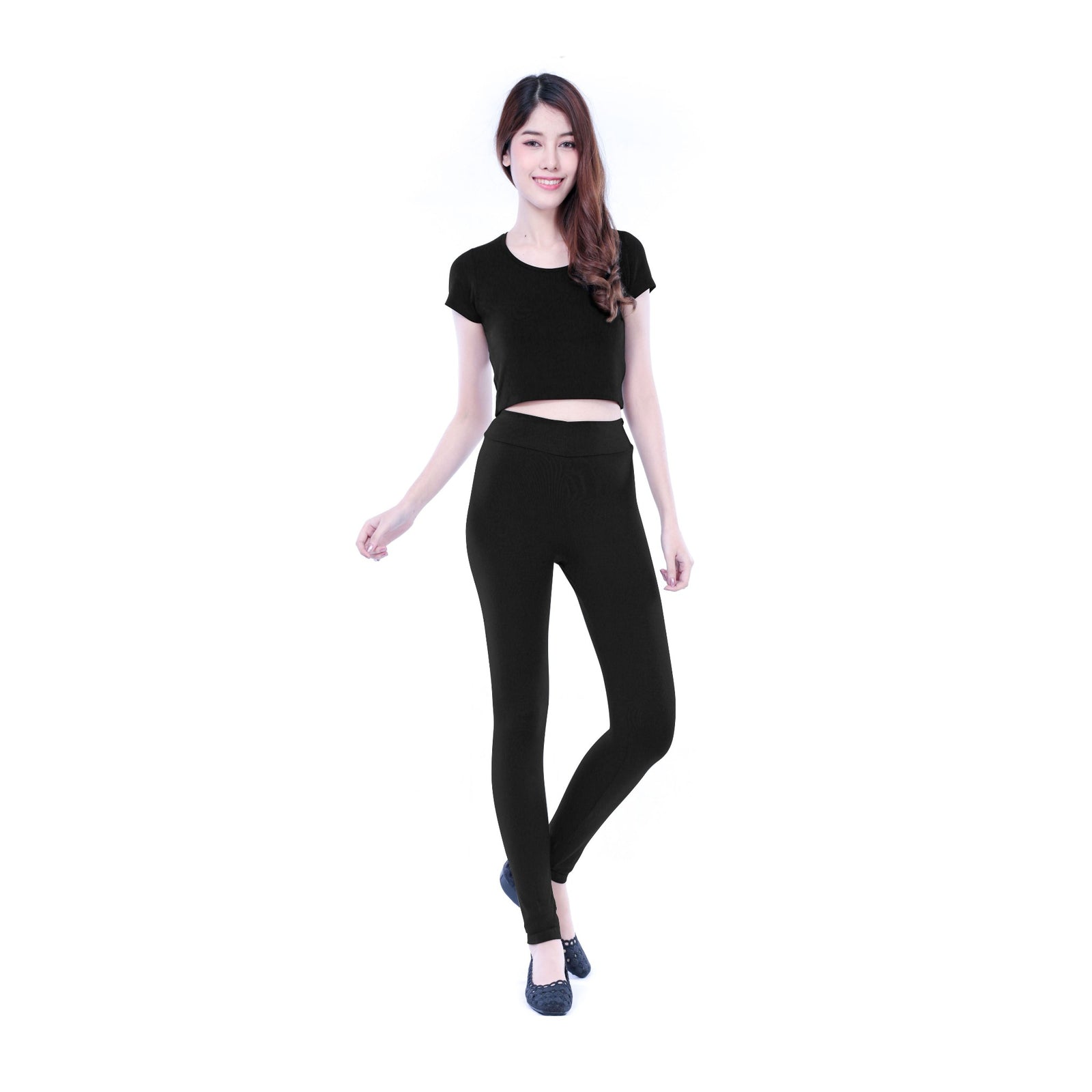 Classic Colors Long Length Stretchy Rayon Leggings