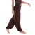 brown unisex harem pants | free delivery all orders $99 or more