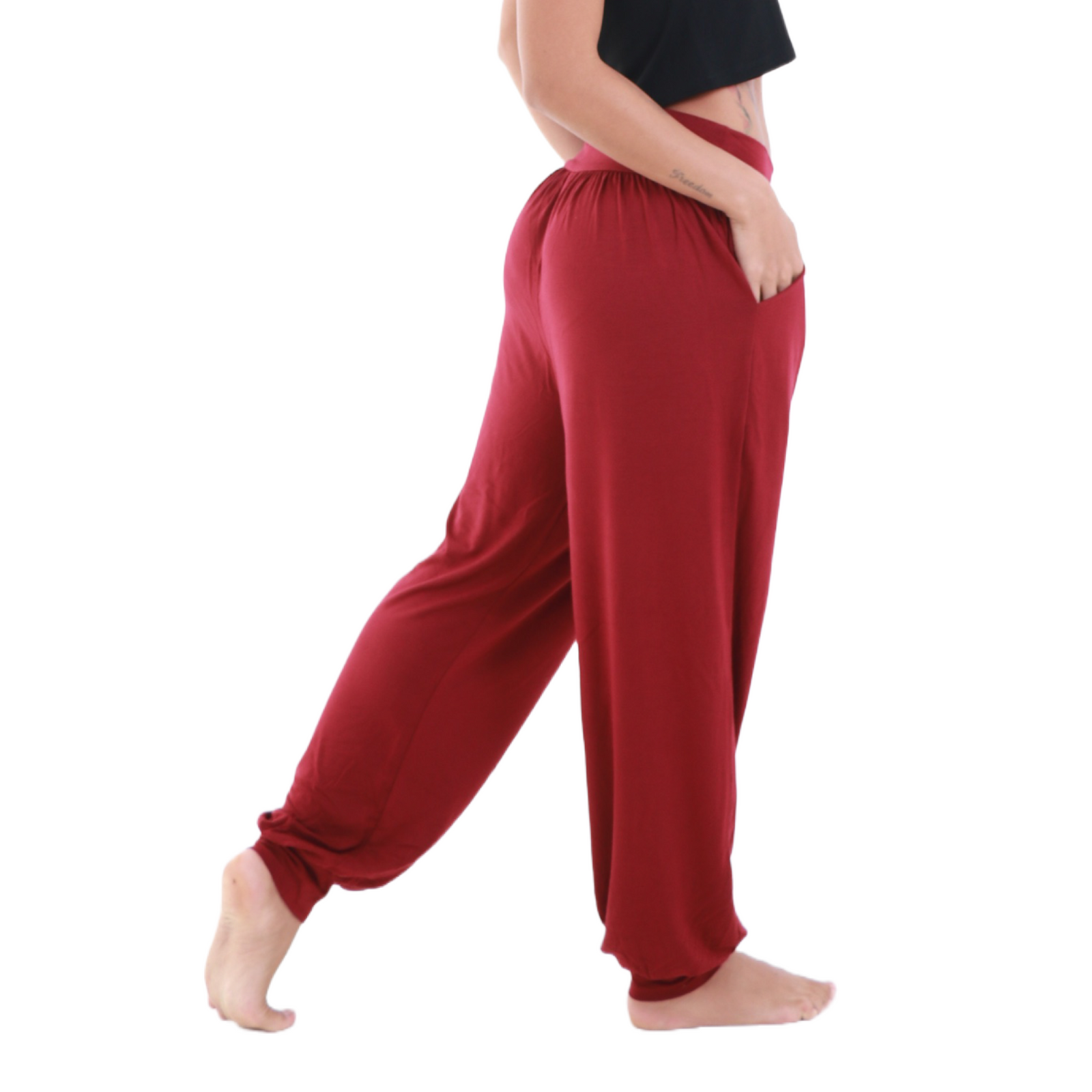 handmade harem pants | burgundy | Category: one size