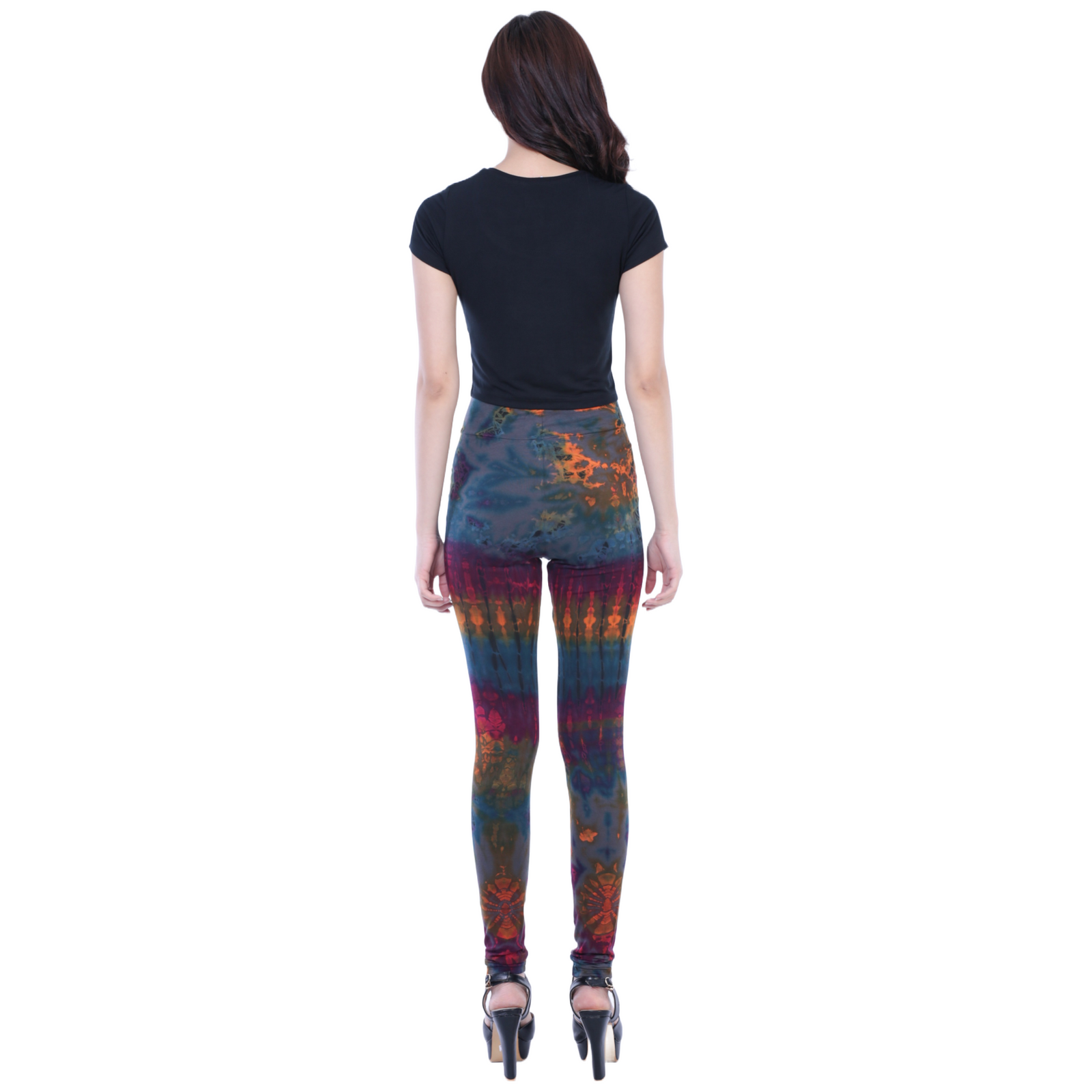 Full Tie-Dye Long Length Rayon Leggings
