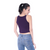 Classic Colors High-Neck Stretchy Rayon Crop Top