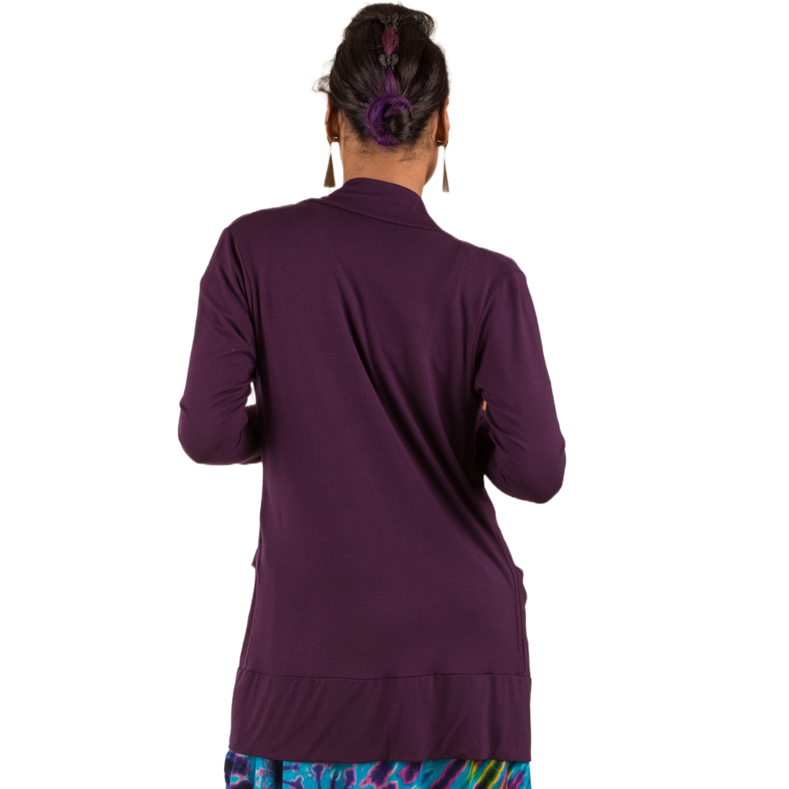 The Pocket Cardigan | Lightweight Open Front Stretchy Rayon Cardigan