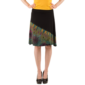 knee length flowy rayon pencil skirt | shop fair trade tie-dye at malisun | gbp pricing - best price handmade clothing for women