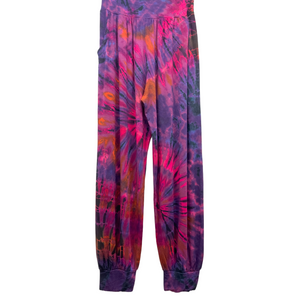 handmade harem pants | fair trade pink tie dye by malisun
