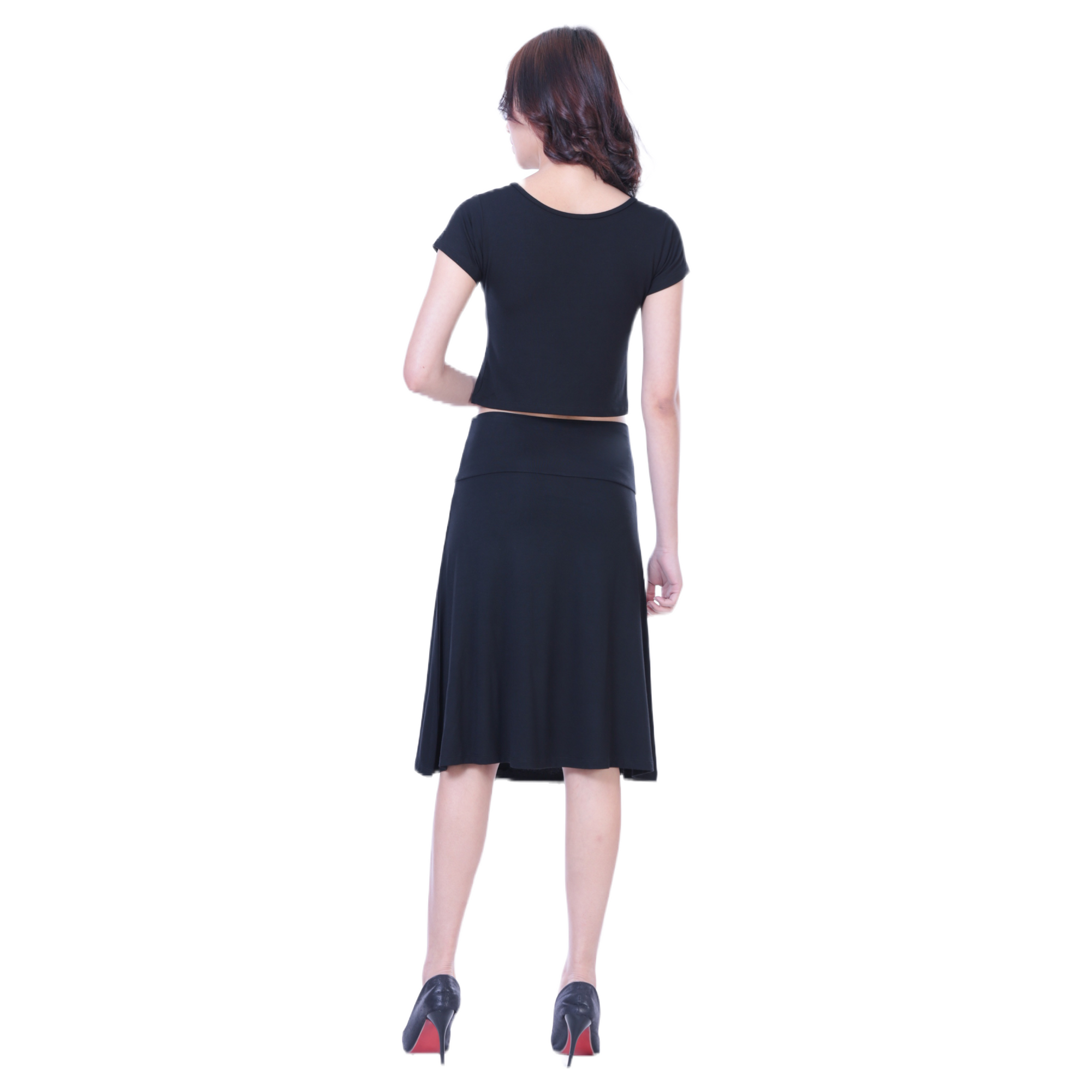 Classic black sales knee length skirt