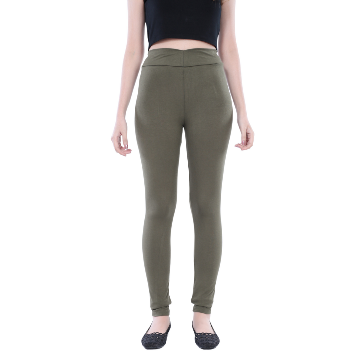 Classic Colors Long Length Stretchy Rayon Leggings