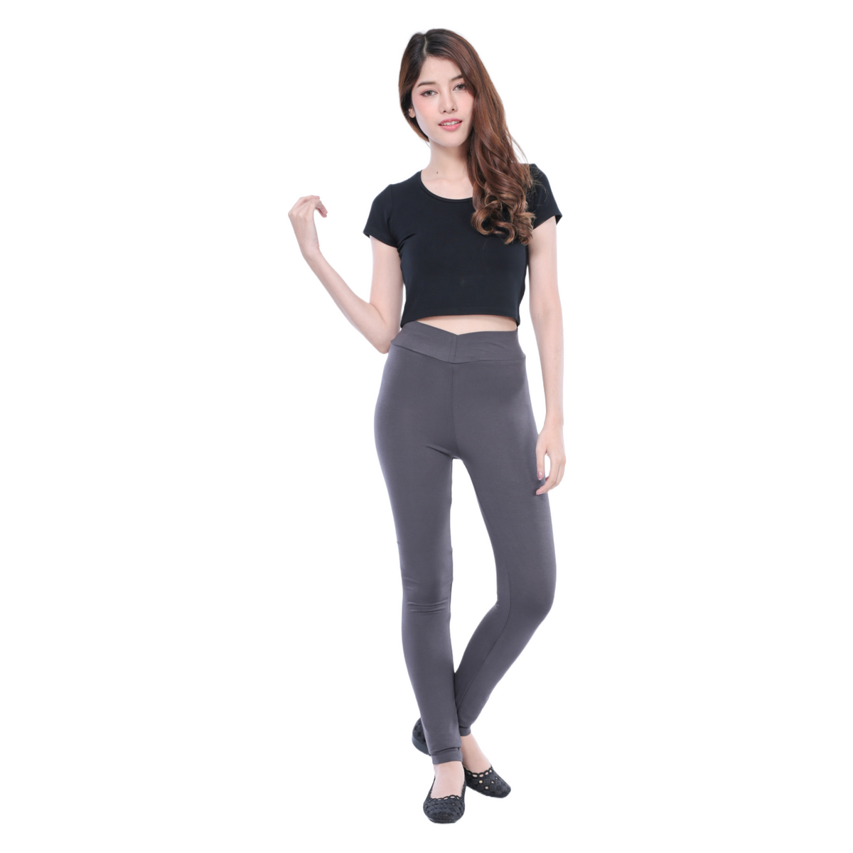 Classic Colors Long Length Stretchy Rayon Leggings