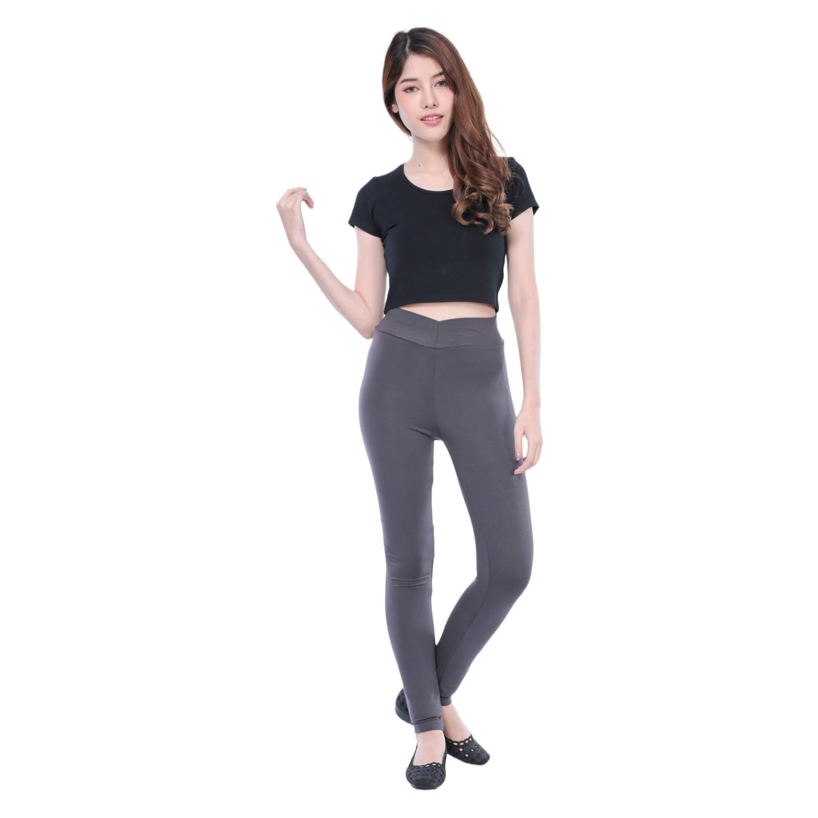 Plus Soft Rayon Leggings IJ30Gray / 2XL  Rayon leggings, Korean female  fashion, Asian fashion