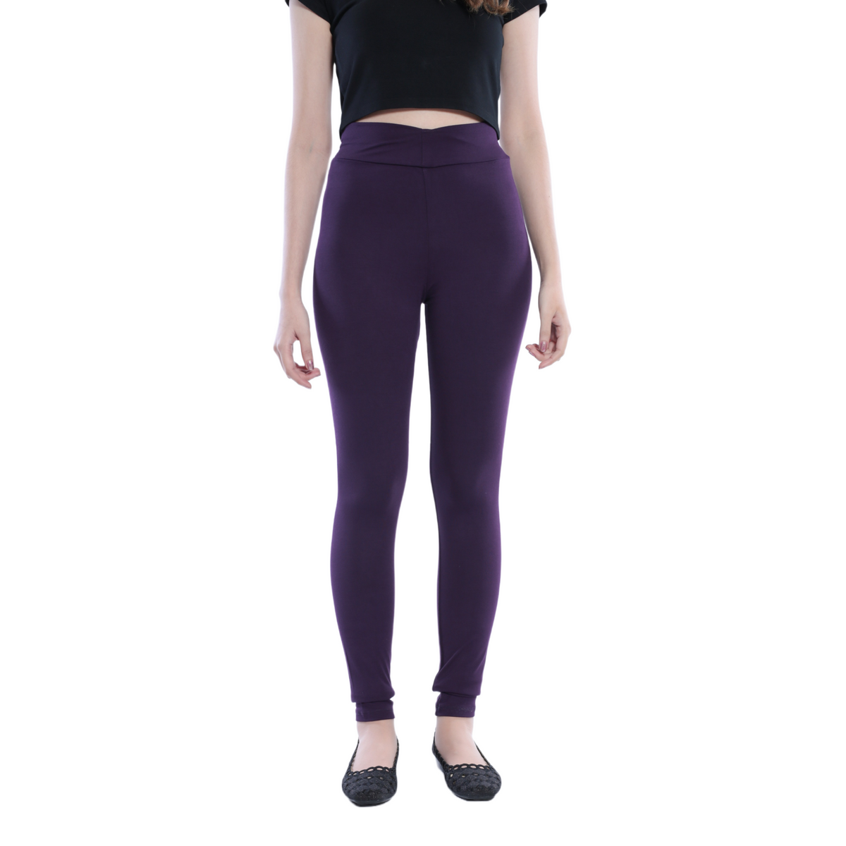 Classic Colors Long Length Stretchy Rayon Leggings