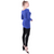 Classic Colors Fitted Long Sleeve Scoop Neck Stretchy Rayon Top