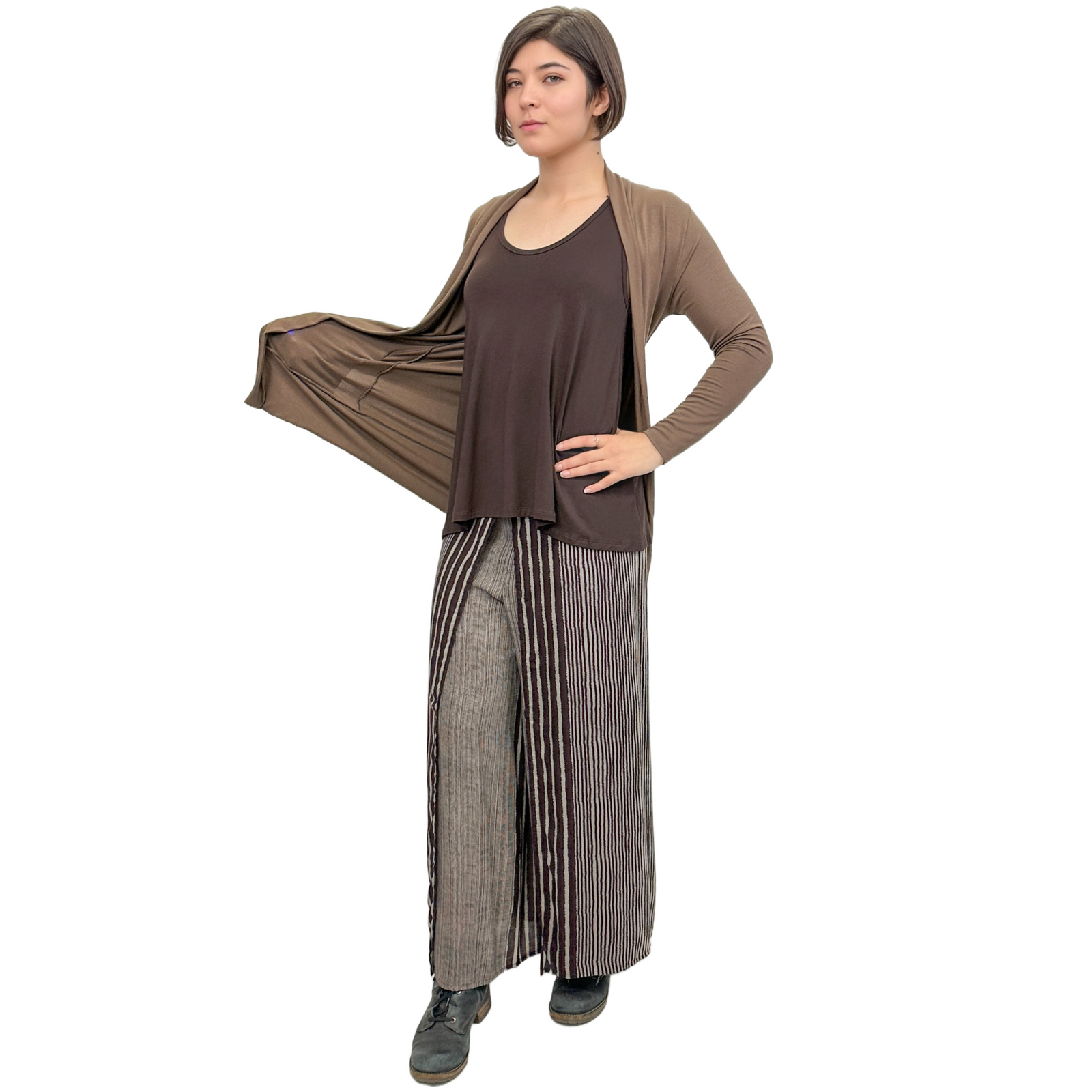 The Pocket Cardigan | Lightweight Open Front Stretchy Rayon Cardigan