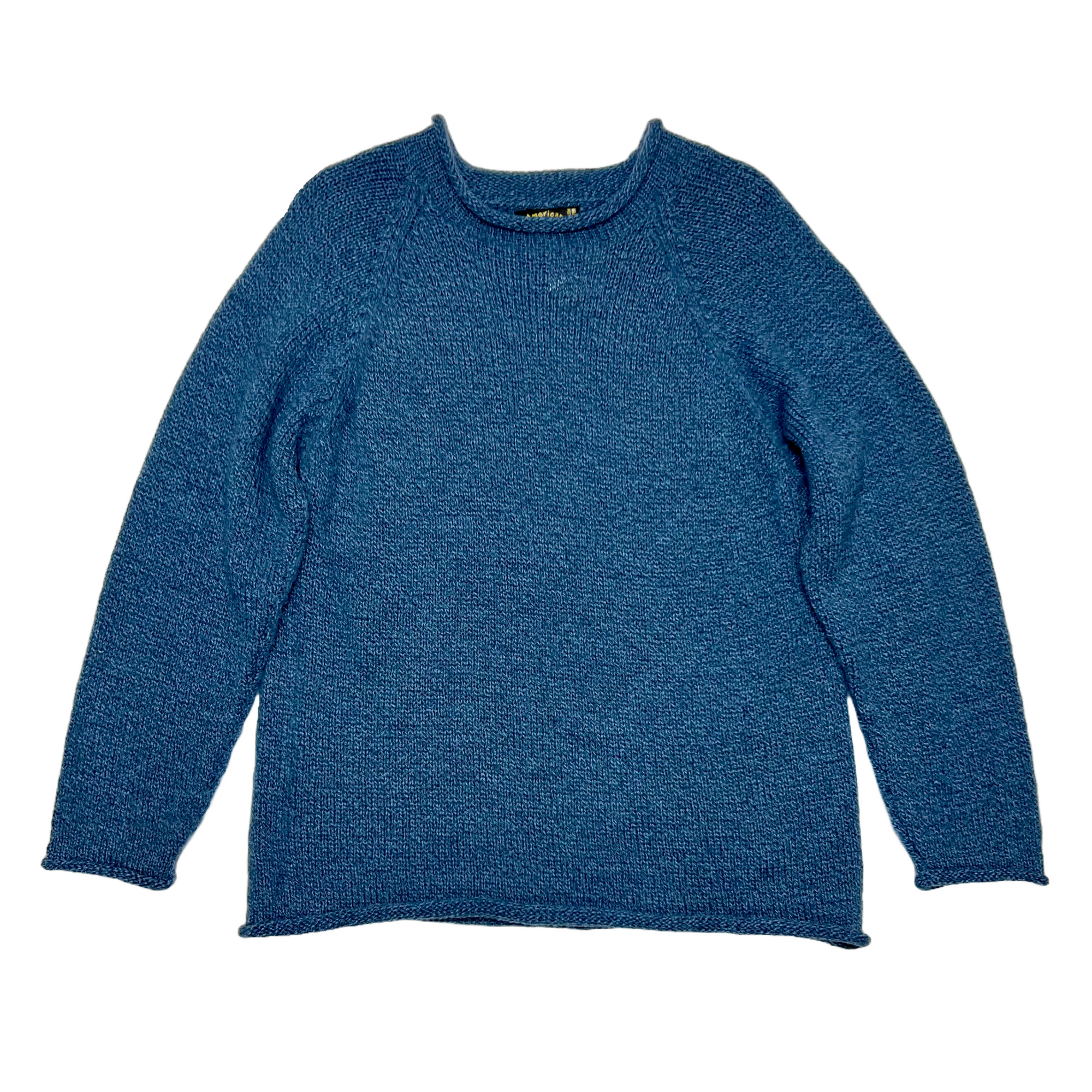 Knit Alpaca Roll Neck Pullover Sweater Malisun malisun