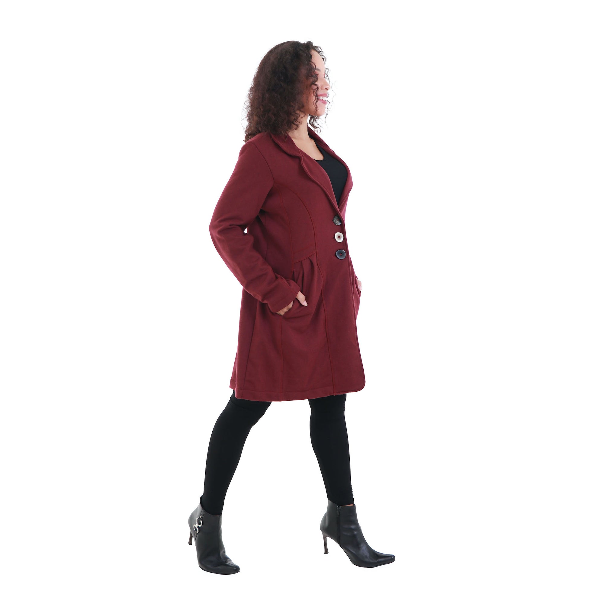 fair trade women's spring coats | fits sizes xs to xl  - free shipping | stylish handmade outerwear for women | stay warm in style