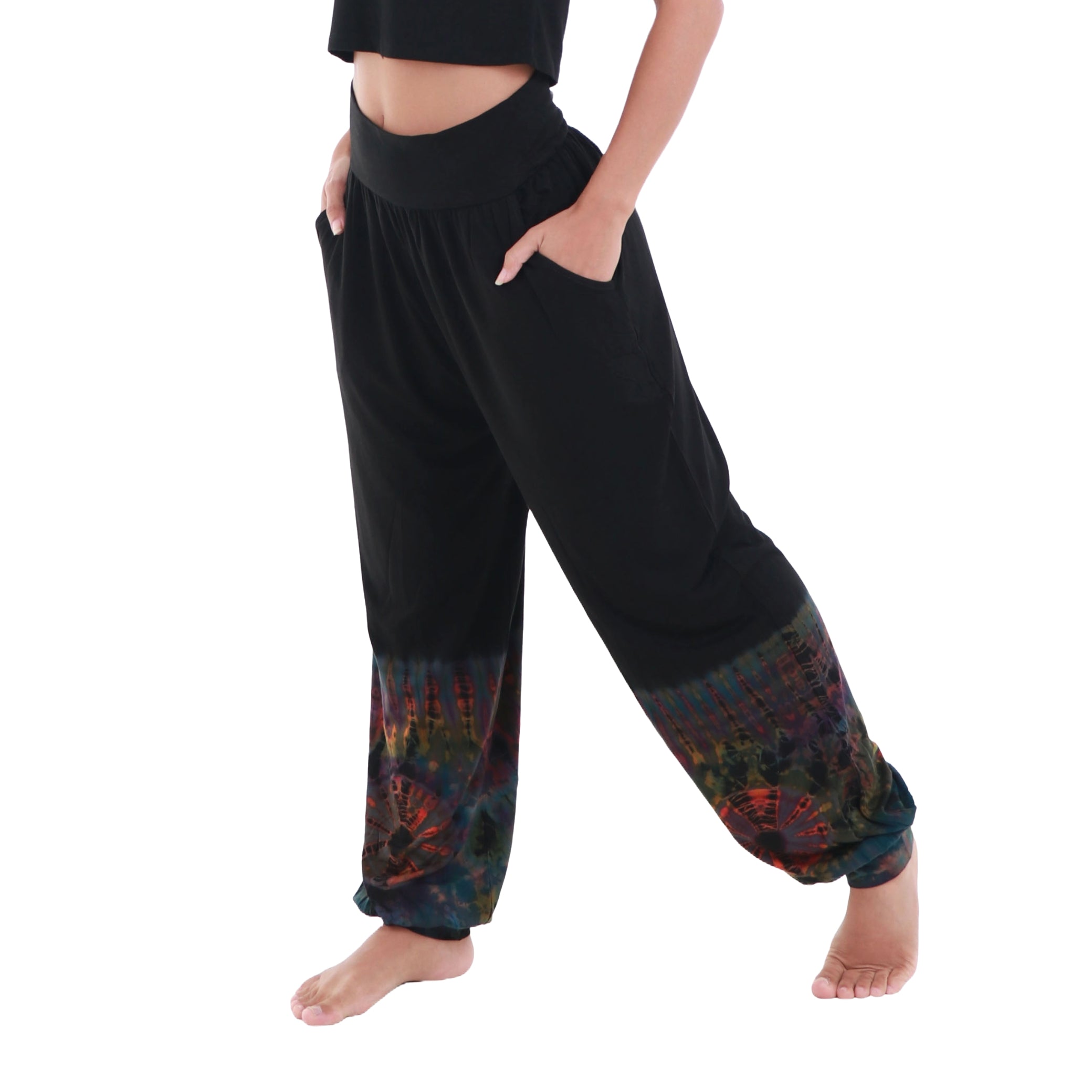 Women's Yoga Dress Pants Stretchy Tie Dye print Slacks Business