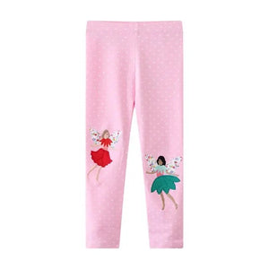 Kids Cute & Colorful Appliqué Leggings