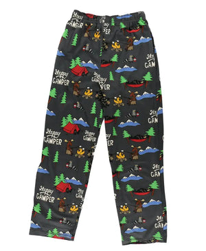 Button Fly Graphic Print Pajama Pants
