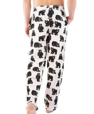 Button Fly Graphic Print Pajama Pants