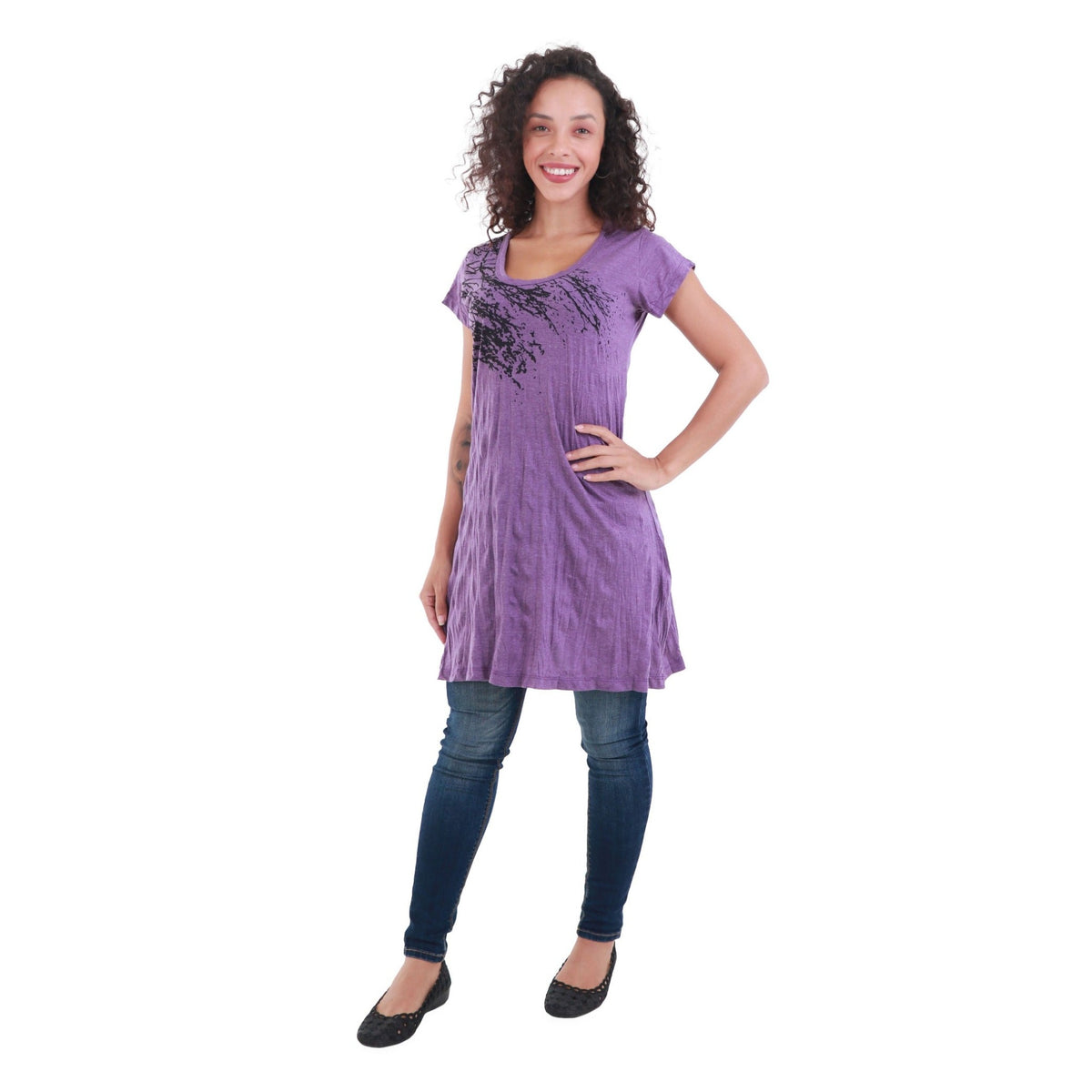 Poorvi – Vibrant Kala Cotton Tunic – Malkauns