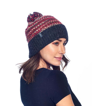 Speckled Alpaca Pom-Pom Beanie