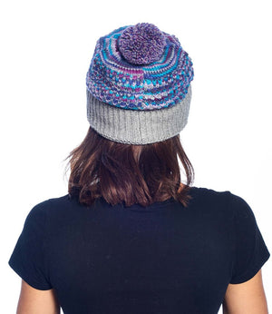 Speckled Alpaca Pom-Pom Beanie