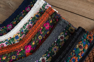 Trail of Flowers Cotton Fashion Socks