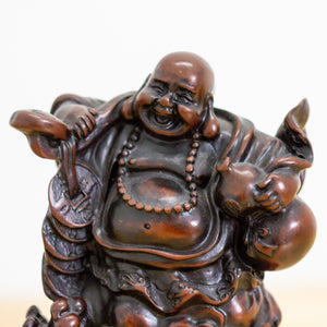 Cast Resin Ho Tai Happy Buddha of Prosperity Statuette