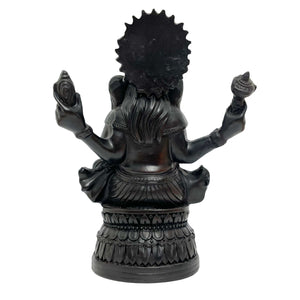 Teachings of Ganesha Black Resin Statue