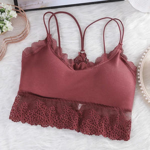 Coral Reef Lace Trimmed Bralette