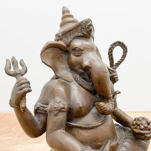 Large Ganesha Handcrafted Metal Statue