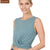 Luxe Rayon Twist Front Sleeveless Crop Top