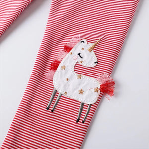 Kids Cute & Colorful Appliqué Leggings