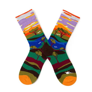 Fun Patterned Cotton Sock Collection