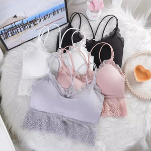 Coral Reef Lace Trimmed Bralette