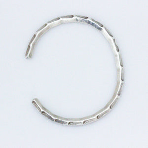 Fern Stamped Sterling Silver Bracelet