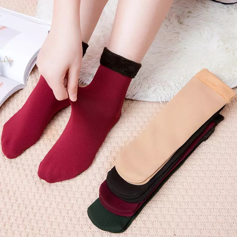 Cozy Fleece Lined Slip Socks