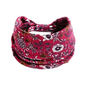 Pretty Botanical Wide Patterned Turban Headbands