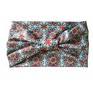 Pretty Botanical Wide Patterned Turban Headbands