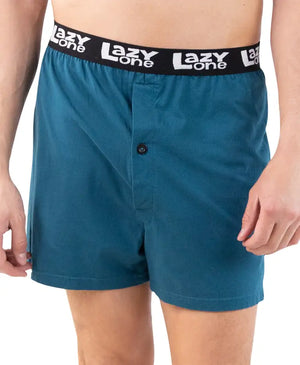 LazyOne Funny Graphic Print Button-Fly Boxers