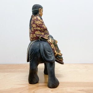 Samantabhadra Buddha Wood Statue