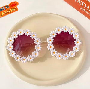 Kids Daisy Rim Fashion Sunglasses